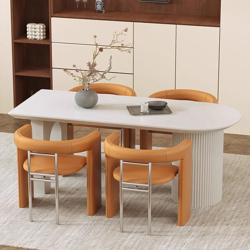 Classic Contemporary Practical Distinctive Dining Table Stylish Wooden Sleek Oak Dining Table Table Maison Household Furniture