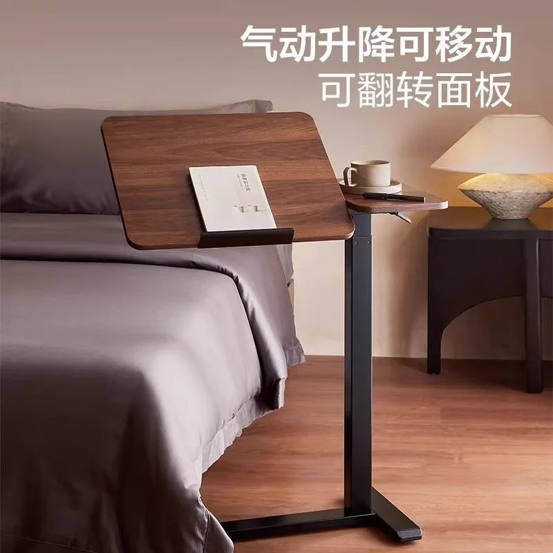 Computer table removable air pressure lift flip table dormitory home sofa bed side study desk standing