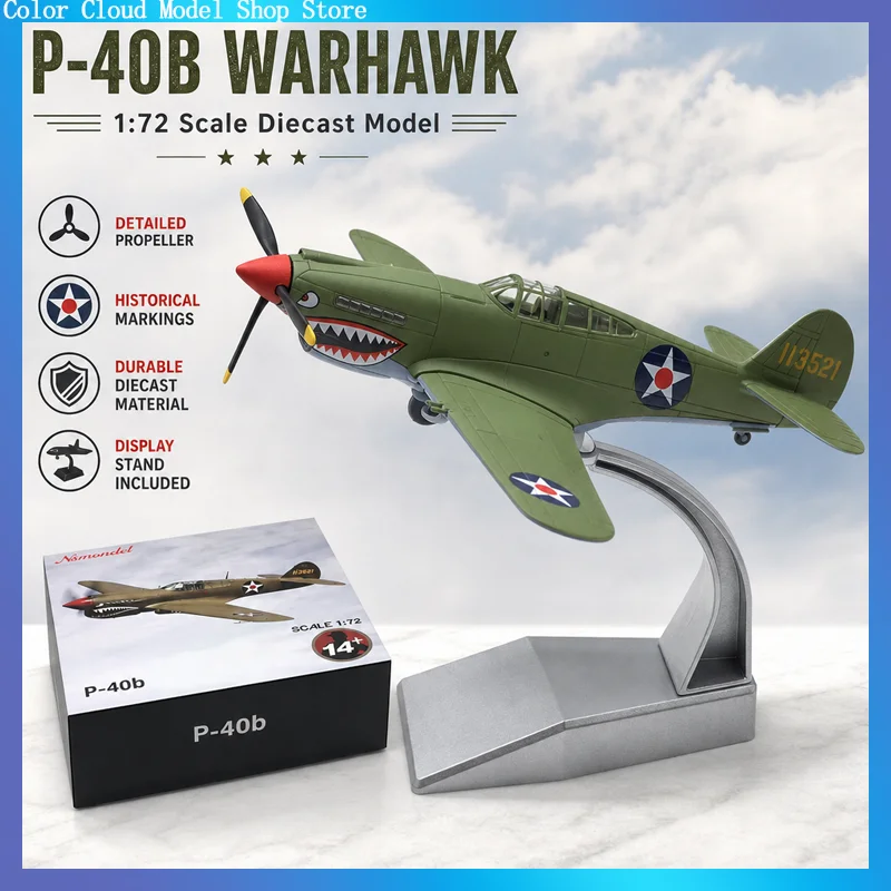 Ns Model 1:72 American Wwii P‑40 Tomahawk Piston Fighter Jet High Simulation Diecast Metal Airplane Finished Alloy Military