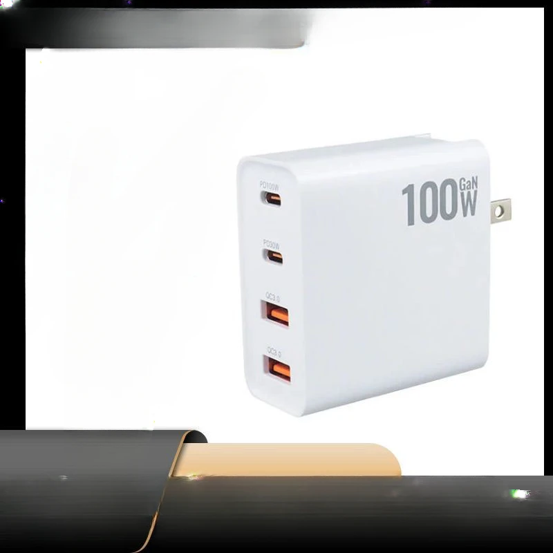 

100W charger Gallium nitride foldable charging plug for fast charging PD multi port fast charging head suitable