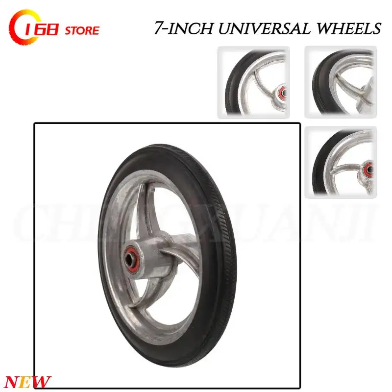 Reliable 7-Inch Universal Replacement Wheels – Suitable for Medical Wheels, Wheelchairs, and Hand Carts (7-Inch Size)Tyre
