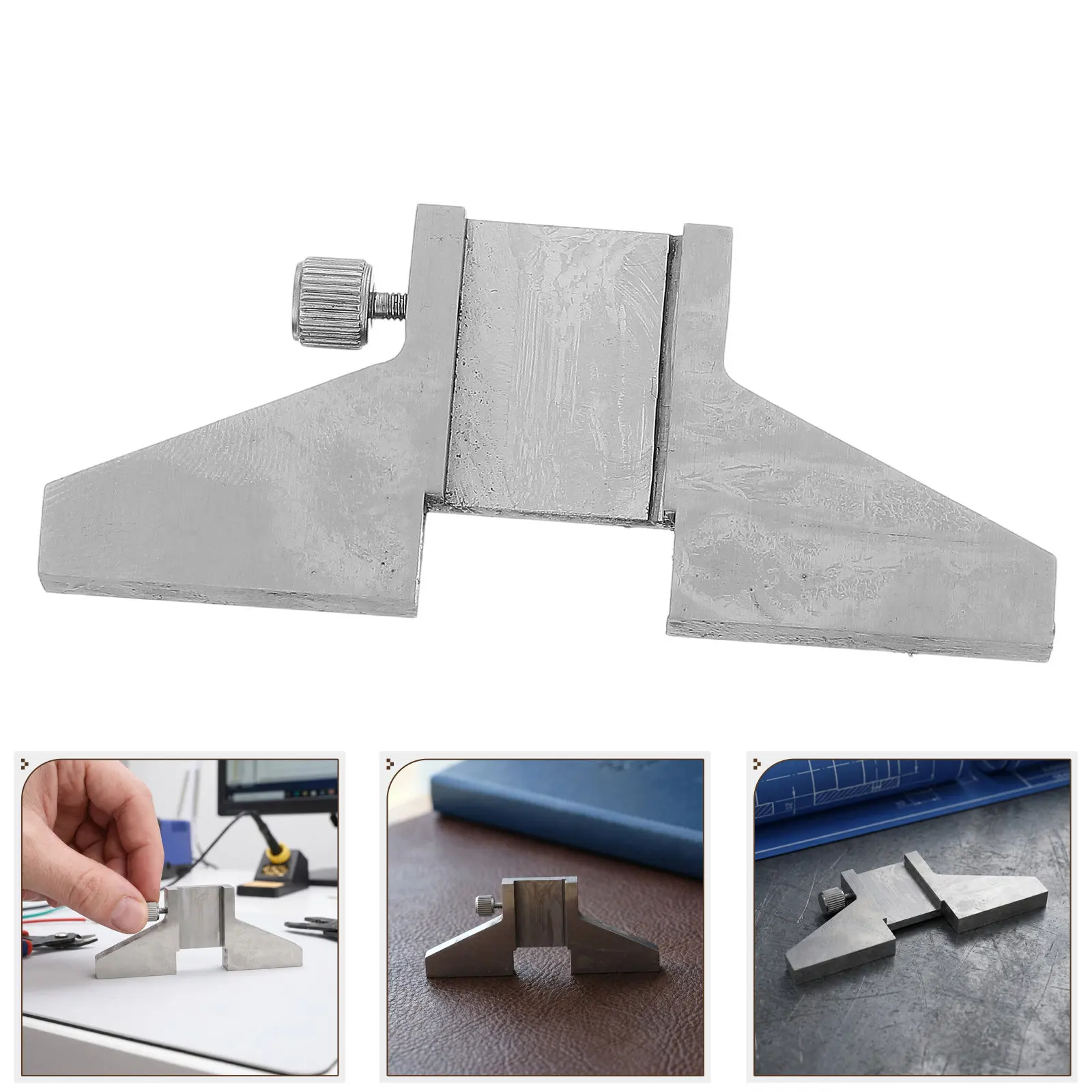 Digital Caliper Depth Base Attachment Stainless Steel Caliper Depth Tool Base Adapter Accurate Measurement Woodworking