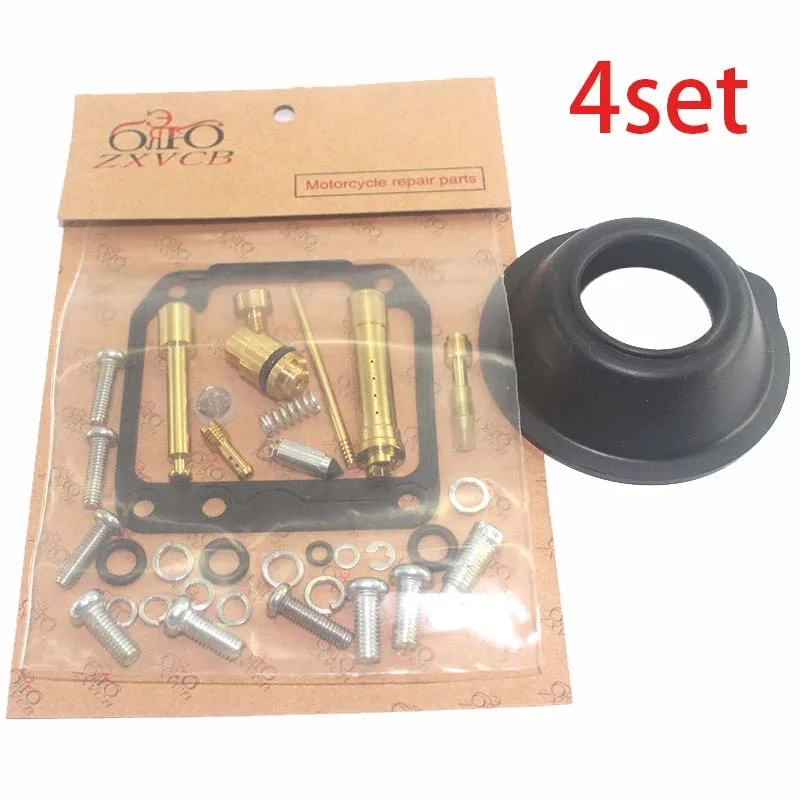 4set for XJR400 1993-1996 XJR 400 Motorcycle carburetor repair kit plunger diaphragm