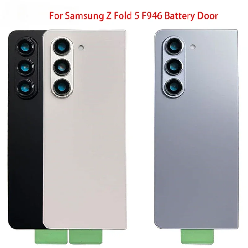 Battery back glass rear cover housing with camera bezel lens for Samsung Galaxy Z fold 5 F946