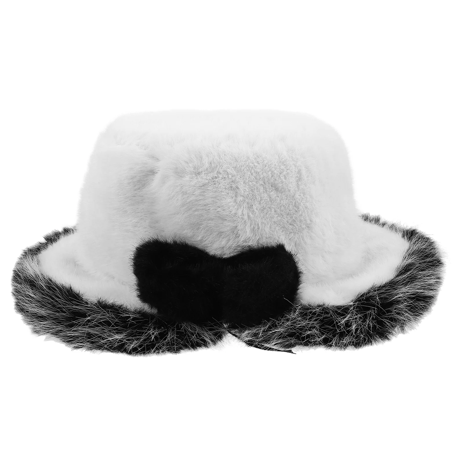 Plush Bucket Hat Fluffy Fuzzy Warm Lovely Fisherman Hats for Woman Autumn And Women's