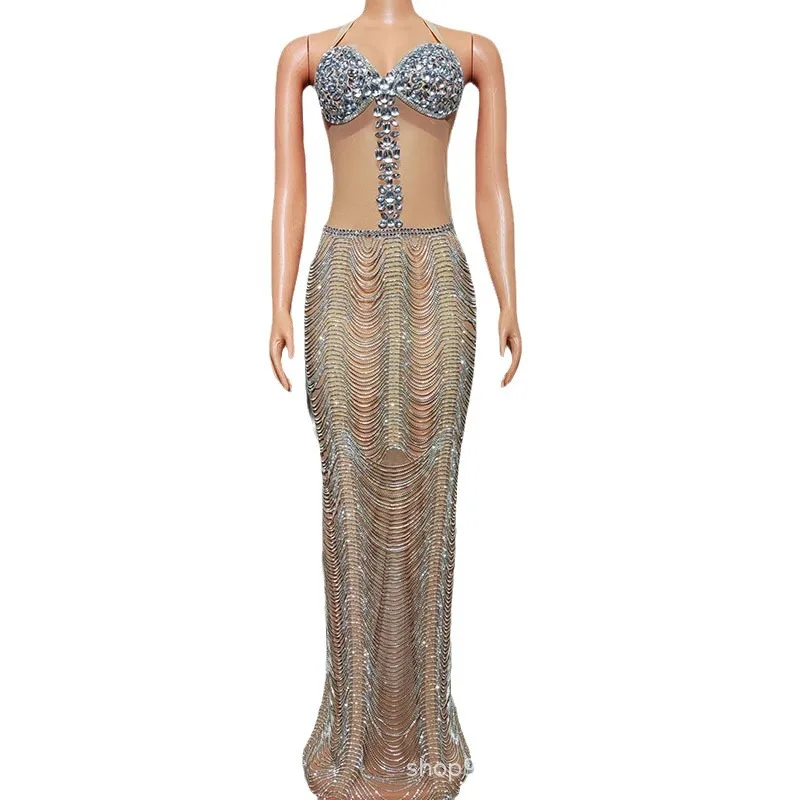 فستان سهرة فاخر خفيف بدون ظهر للشركة الاجتماع السنوي في استوديو قاعة المعارض فستان سهرة من Vestidos De Cocktail Para Mujeres #1