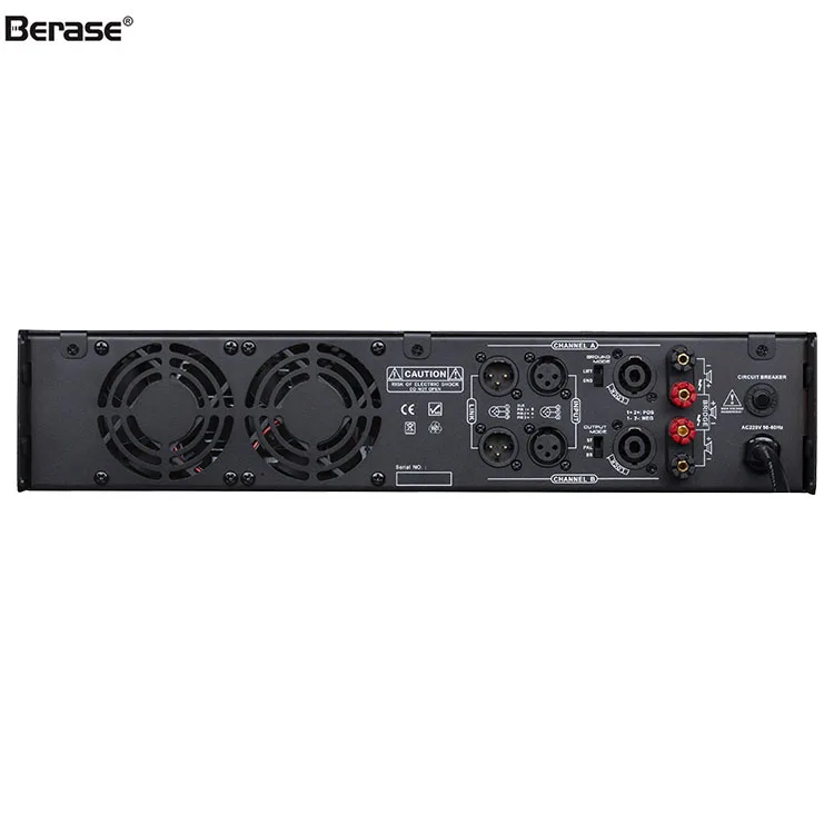 Berase 4*1000W Digital amplifier 4 Channel amplificadores profesional class d Power Amplifier DJ Audio Sound Processor System