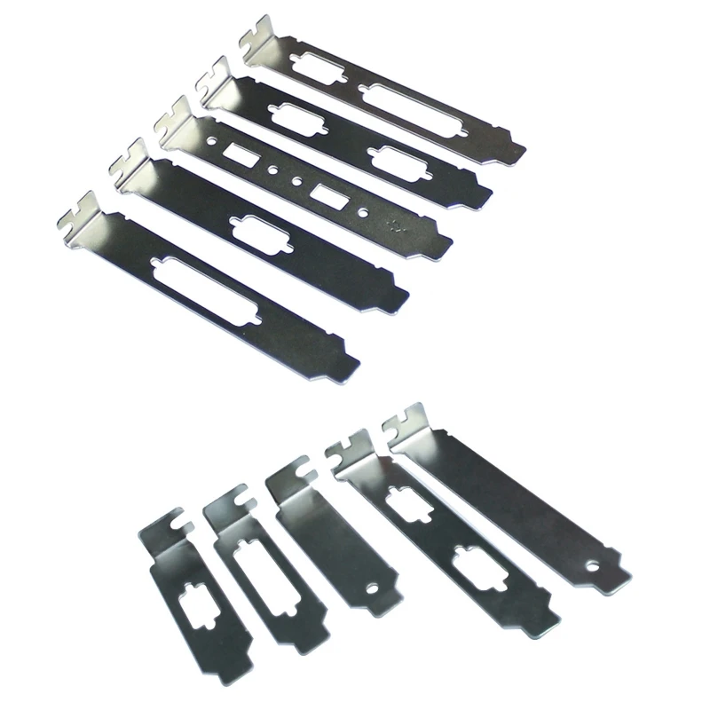 20CB PCI DB9 Bezel Bracket DVI VGA Baffle For Half/Full Height Graphic Video Card