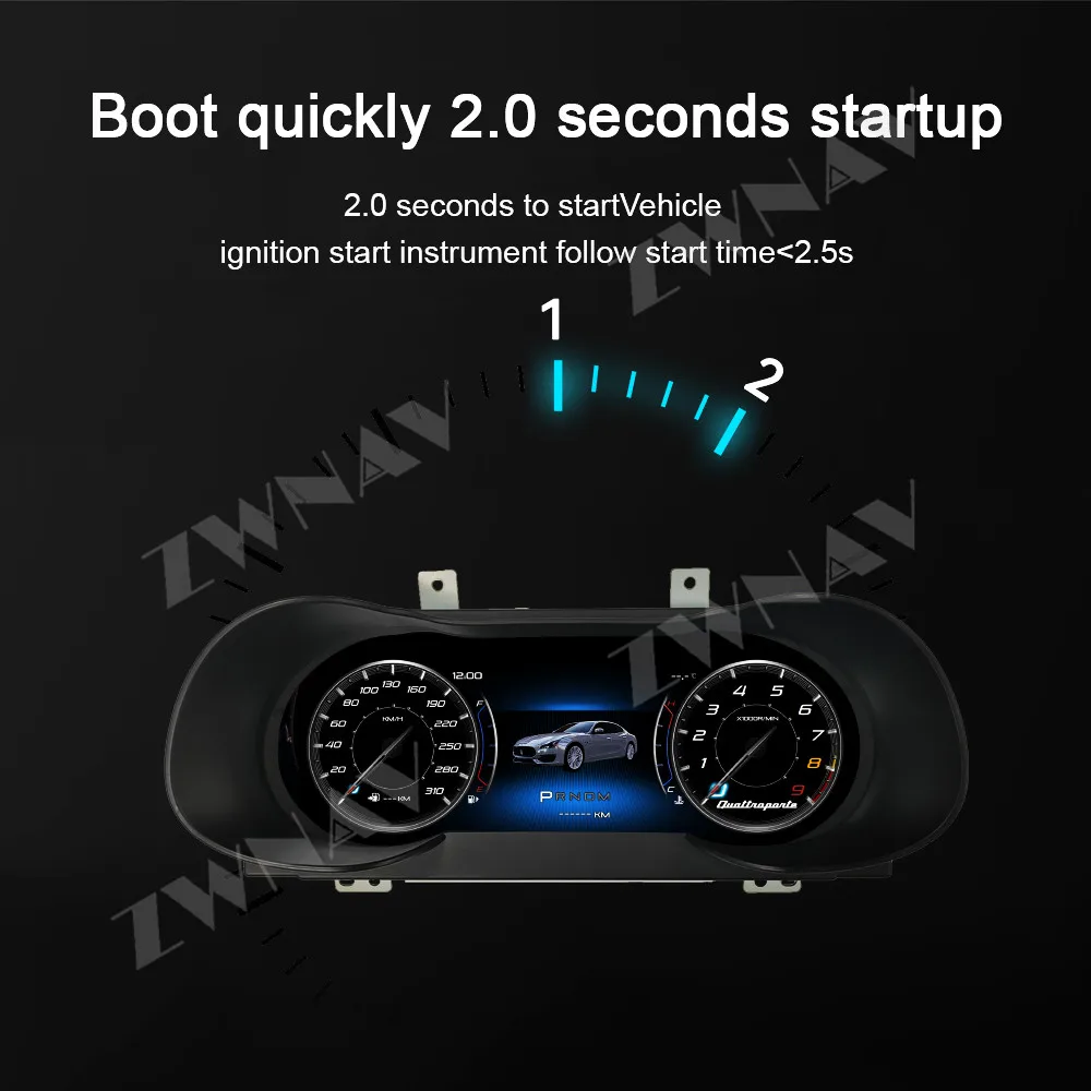 Car Digital Cluster For Maserati Quattroporte 2014-2022 LCD Dashboard Virtual Instrument Panel Cockpit Speedometer