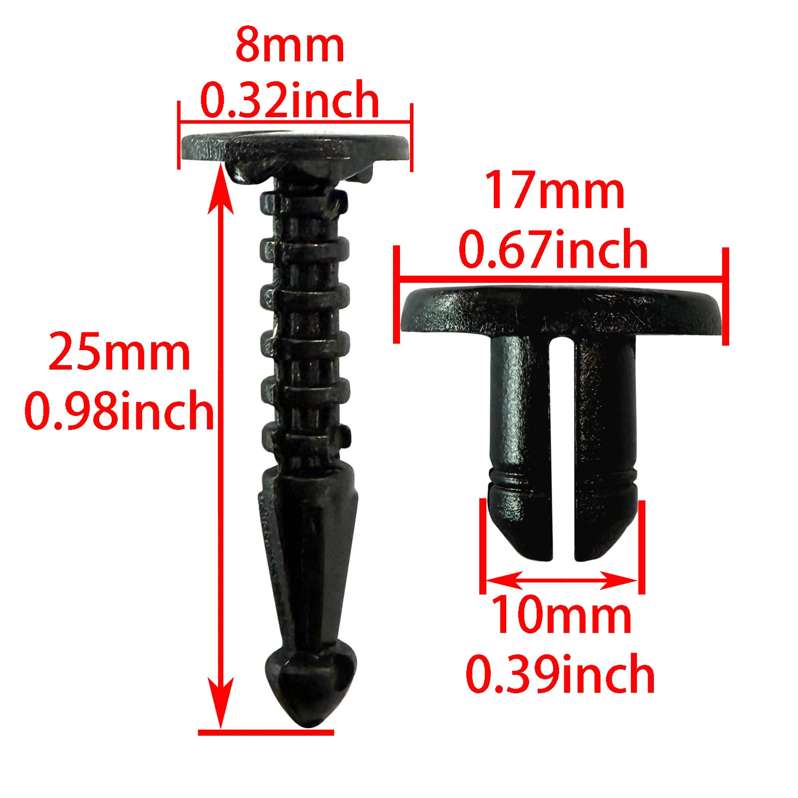 10x Plastic Bumper Fastener Trim Clips For Renault Clio Laguna Megane Espace Master Scenic Trafic 7703072360