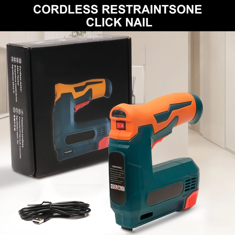 Electric Staple Guns Cordless Upholstery Stapler Guns for Wood Rechargeable Nailer Staple Nails Staple Remover