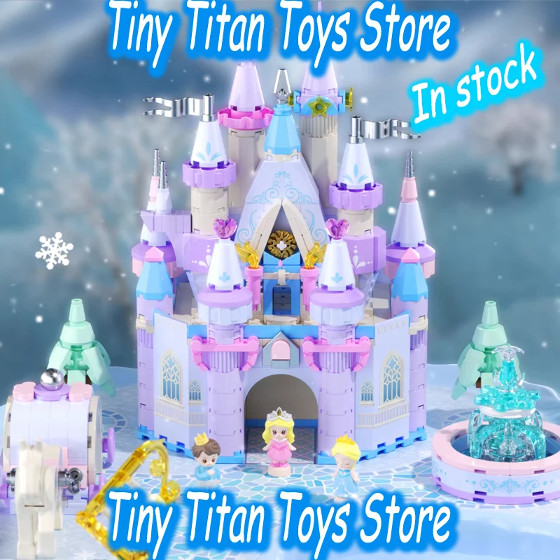 

Ice Magnetic Castle Building Blocks Pretend Play New Style Music Decoration Exquisite Kids Girls Festival Birthday New Year Gift