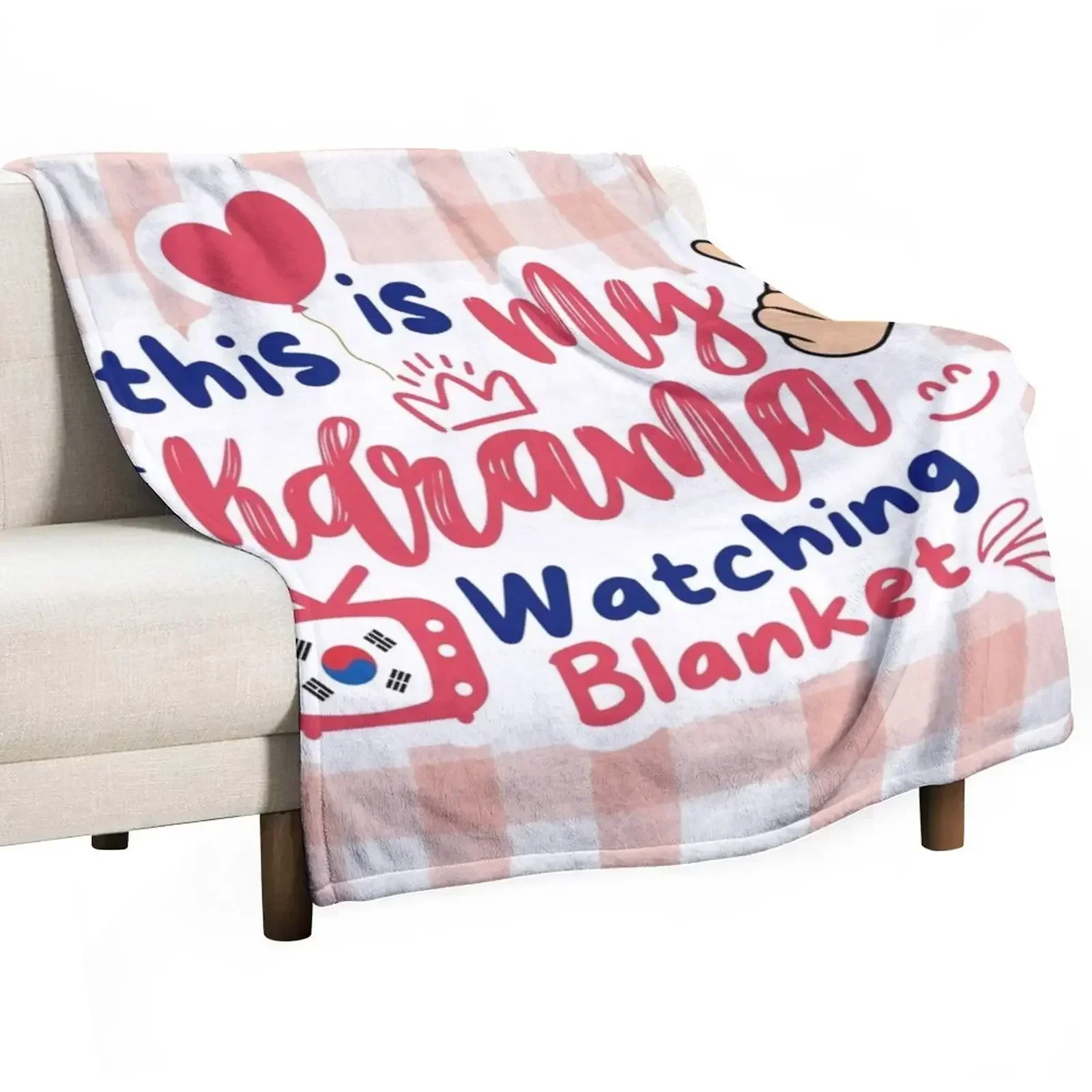 This is My Kdrama Watching Blanket Gift for Kdrama Fans Throw Blanket Decorative Throw Thermal Blankets