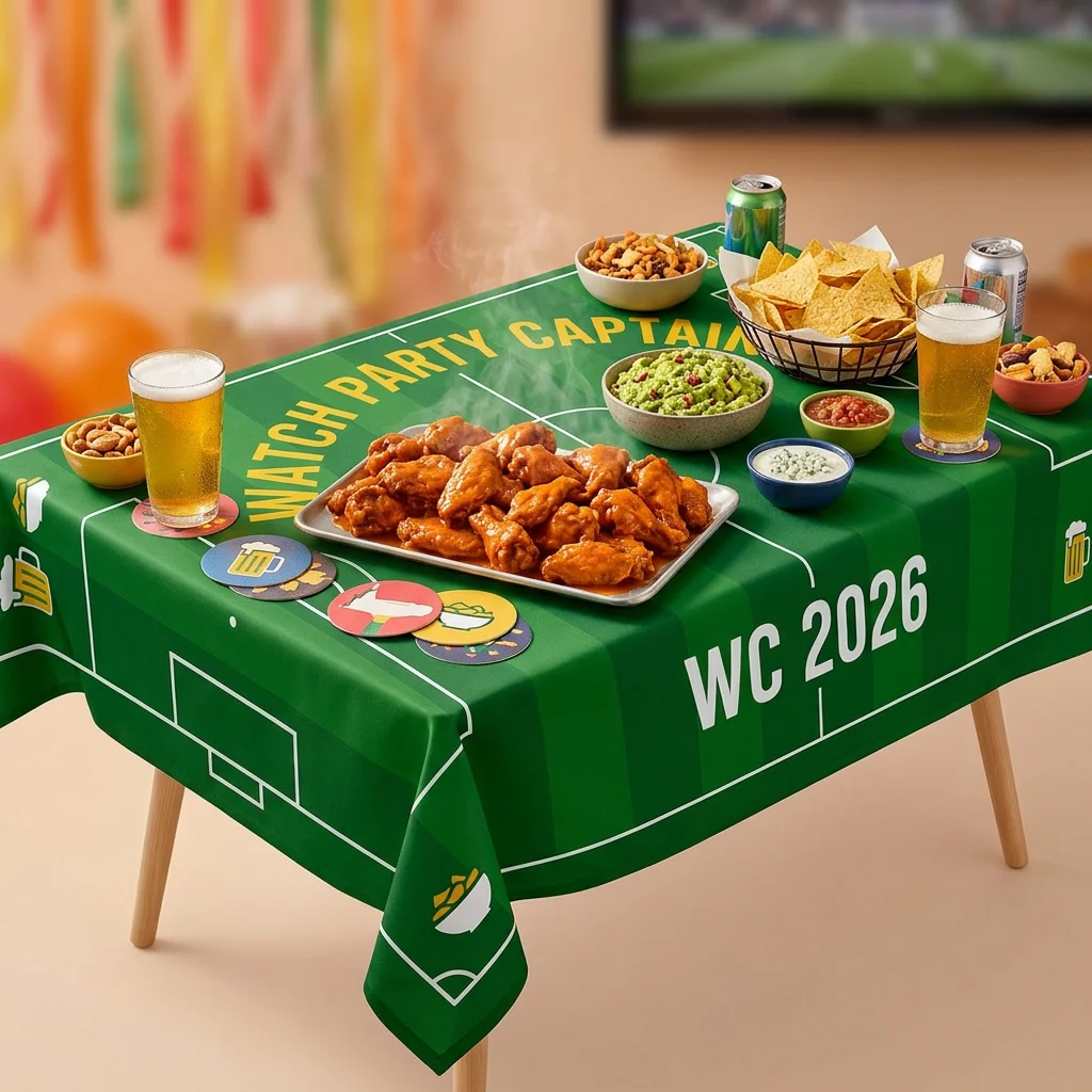2026 Watch Party Captain Tablecloth, Suitable For Table Decoration, Unique Holiday Gift view 4