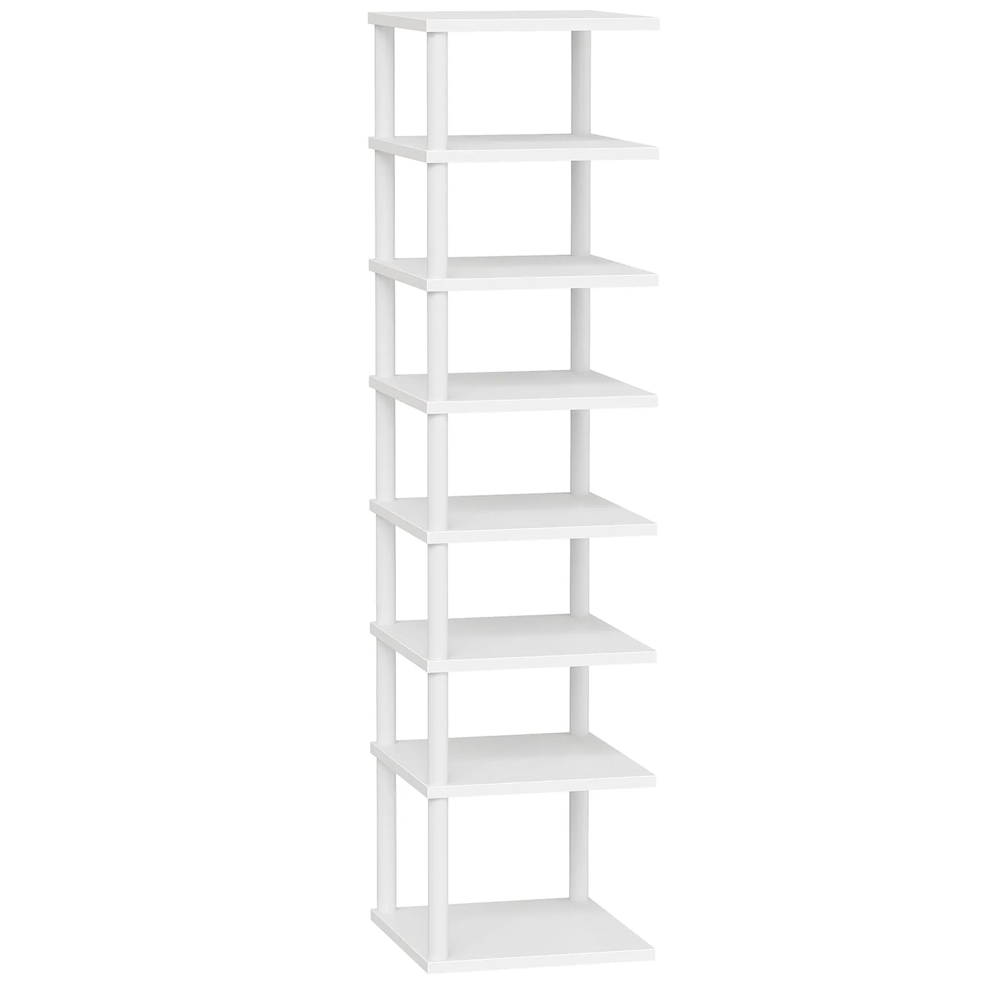 8‑Tier Narrow Freestanding Shoe Rack, Space‑Saving Shoe Storage Organizer for Closet, Entryway, Bedroom