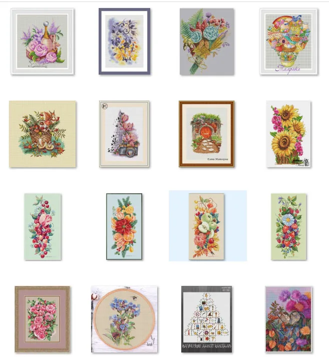 Genuine Product Egypt Long-staple Cotton Self-Made No Needle cross stitch kits  -Rosy bloom 36-45 Cross Stitch Set