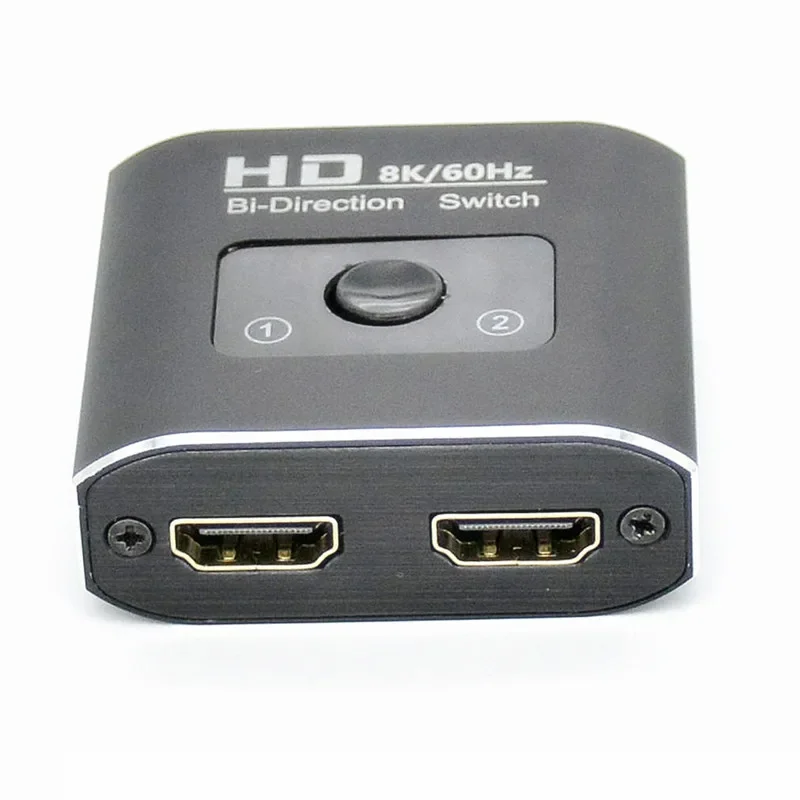 Dual Monitor Splitter 2-Port Multi Monitor Adapter 4k/8k Splitter für Dual Monitore Duplikat/Spiegel Full HD Verstärker Konverter