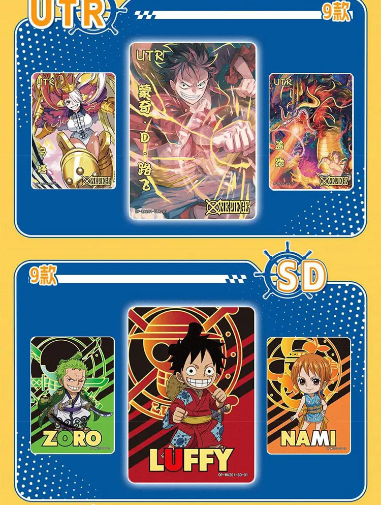 Little frog One Piece Card Anime Luffy Zoro Nami Chopper Franky SSR UR Rare Collections Card Game Collectibles Battle Card Toy