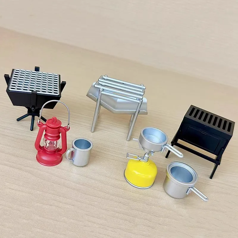 J.DREAM Kawaii Gashapon Miniature Models Items Camping Gear P2 Oven Light Figure Gacha Anime Accessories Capsule Toys Gift
