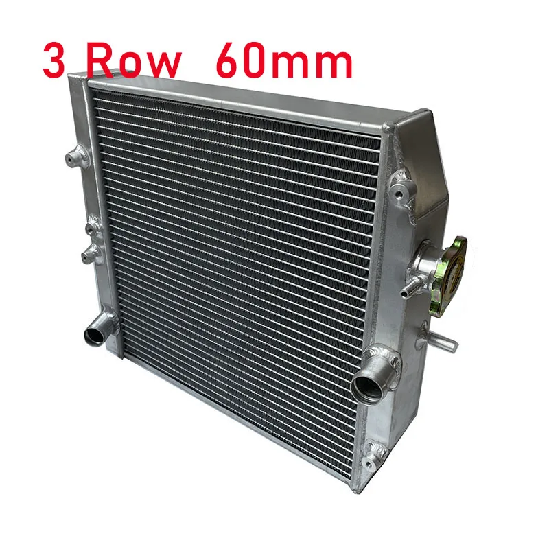 High performance 3 Row Racing Aluminum Radiator 60mm For Honda Civic EK EG DEl Sol Manual D15 D16 For CIVIC EK3 B16 B18 K8 92-98