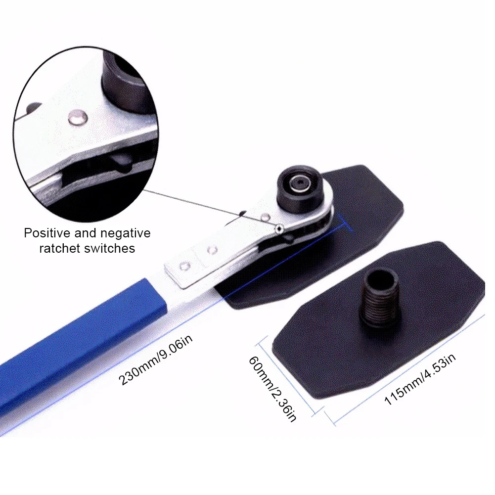 Klucz do tłoczków hamulcowych z grzechotką, narzędzie do rozciągania tłoczków hamulcowych, klucz do tłoczków hamulcowych z grzechotką.