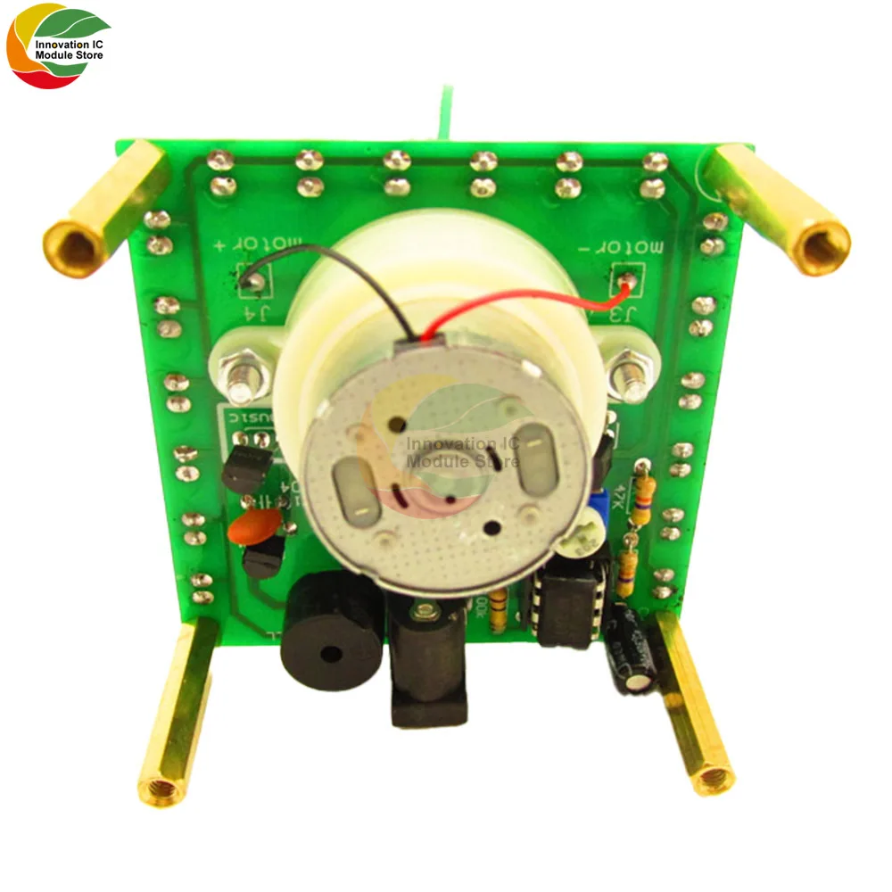 Rotating Colorful Music Christmas Tree Led Flowing Water Electronic Diy Electronic Kit Christmas Decoration Gift