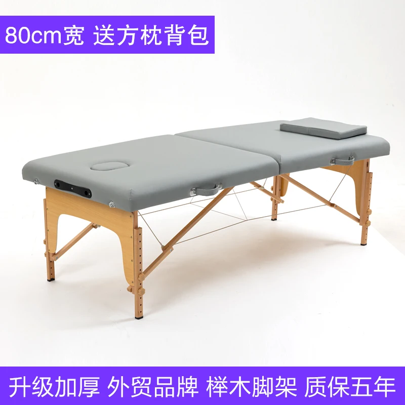 Lash Tattoo Face Spa Massage Table Knead Thai Therapy Massage Bed Folding Portable Comfort Camilla Masaje Beauty Furniture KMMT