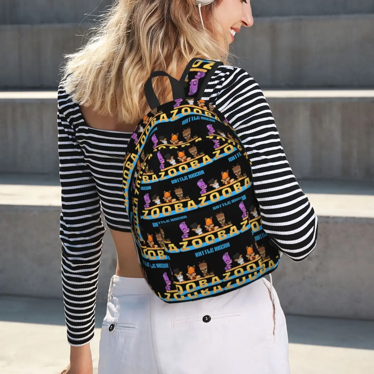 

Mens Womens Zooba Battle Arena Student Backpack School Bag Hiking Travel Daypack for Men Women Fashion Bookbag Shoulder Bags