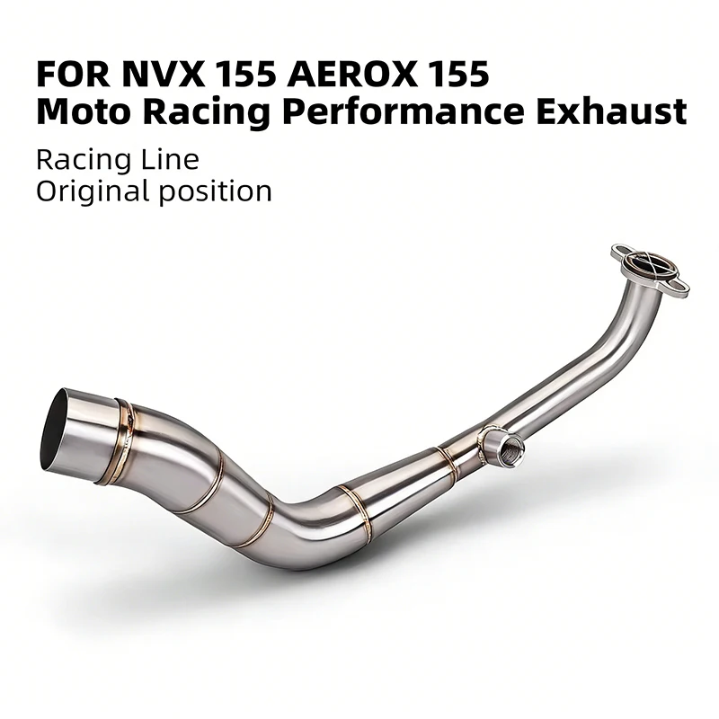 

Slip on Exhaust System Front Tube Link Pipe Connect Original Full Motorcycle Exhaust System For YAMAHA NVX155 AEROX 155