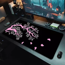 Gamer Sakura Mouse Pad Large Lock Edge Mousepads XXXL 900x400mm Non-slip Mouse Mat Big Deskmat Gaming Mousepad Keyboard Mat
