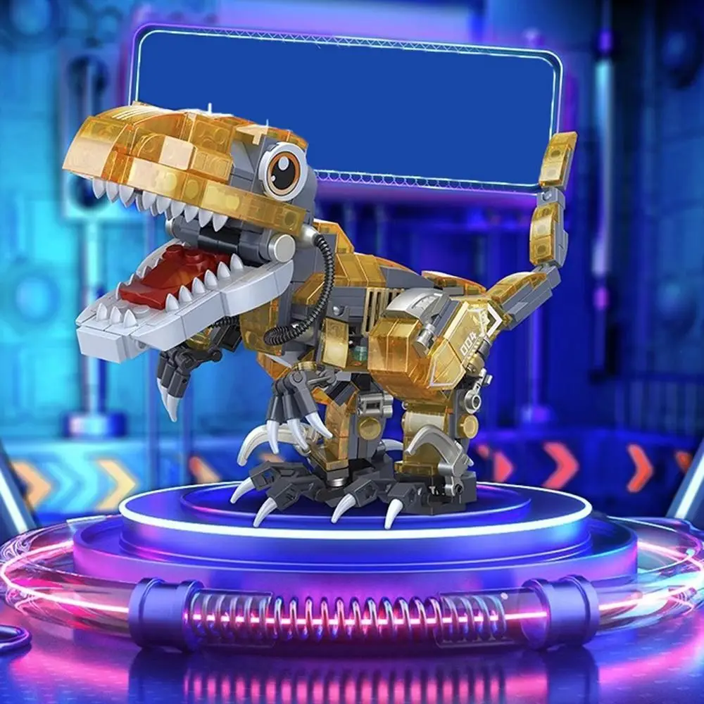 Tyrannosaurus Luminous Dinosaur Building Block Triceratops Spinosaurus Mechanical Dinosaurs Block Simulation Handmade