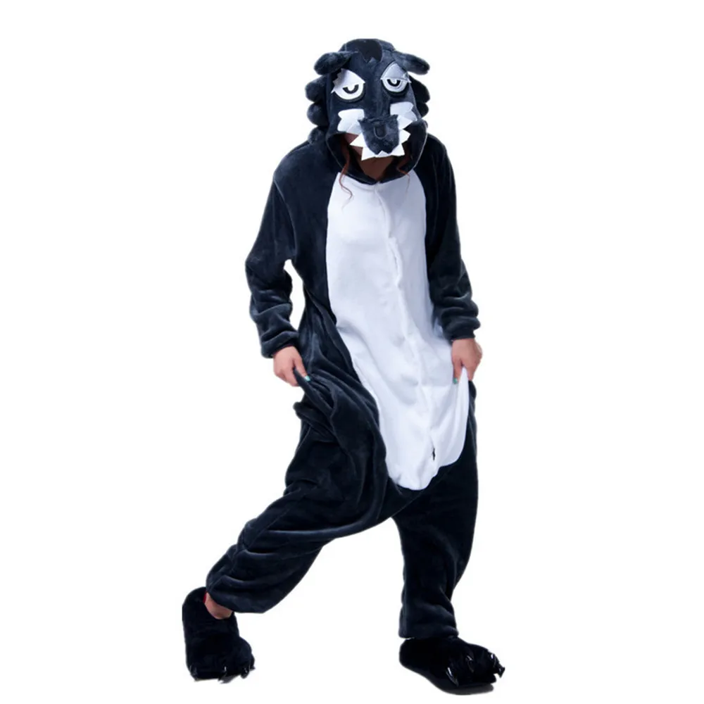 Adult Animal Onesies Lion Tiger Leopard Wolf Fox Zebra Hippo Koala Bat Donkey Rabbit Chinchilla Frog Bee Penguin Dog Kigurumi