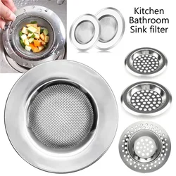 Filtro de malla de acero inoxidable para fregadero de cocina, filtro colador para fregadero de baño, orificio de drenaje, trampa para residuos, 1 unidad