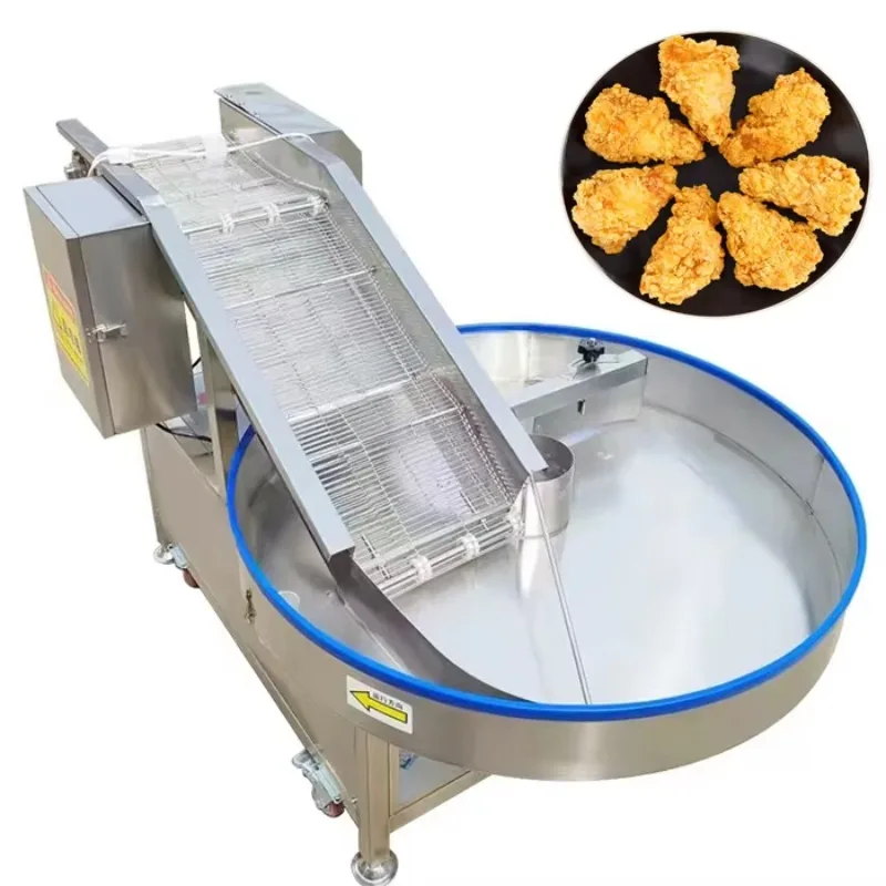 Máquina Rotatoria para Empanizar Filetes y Empanadillas, Máquina para Cubrir con Pan Rallado, Máquina para Recubrir con Harina para Nuggets de Pollo Frito