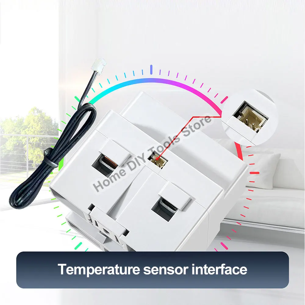 AC170-300V cyfrowy miernik energii WIFI Din Rail