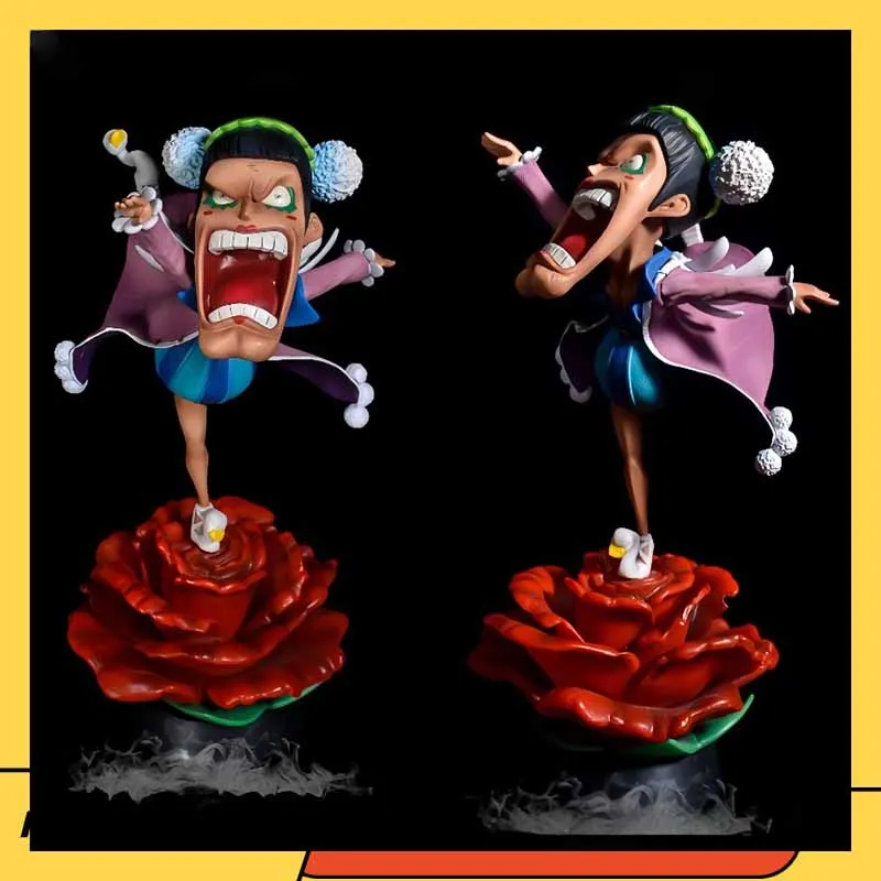 Figuras de acción de Ballet de una pieza de Anime Ladyboy Mr.2, modelo de estatua, colección de Pvc, juguetes periféricos de animé, adorno de muñeca Gif