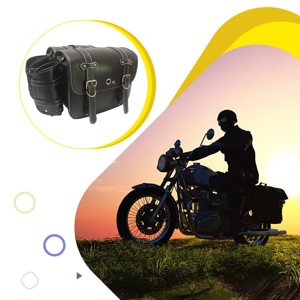 1 Pair Saddle Bag Large Capacity Side Pouch Storage Hanging Bags Motorbike