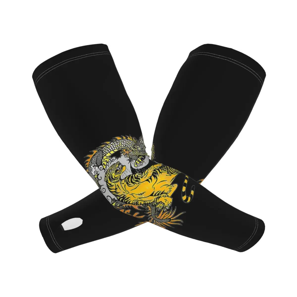 

Джиу-джитсу, тигр и дракон, уличные нарукавники, защита от солнца и ультрафиолета, летние ледяные шелковые велосипедные татуировки, рукава