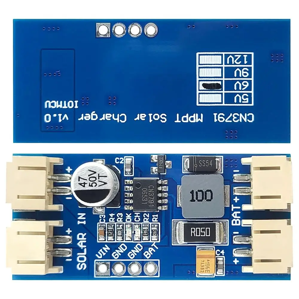 CN3791 MPPT Solar Panel Low Power Charger 6V 9V 12V Lithium Battery Charging Board 3.7V 4.2V Solar Panel Module