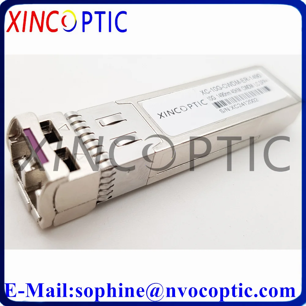 10G ER 1510/1530/1570/1610nm 40KM SingleMode SMF Duplex LC SFP+ Fiber Optic Transceiver Module DDM Compatible with Huawei Switch