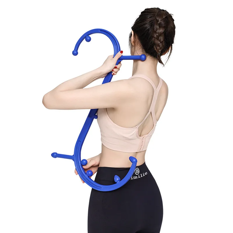 Self Massage Hook Cane Detachable Back Neck Foot Massager For Trigger Point Fibromyalgia Pain Relief Therapy Tool Home Use view 3