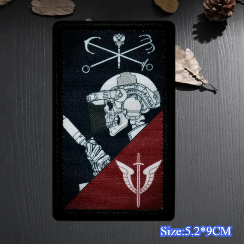 OMON SPB Tactical Army Patch Skeleton Soldier Morale Badge Hook and Loop Printed Patches for Clothing Military Backpack Sticker