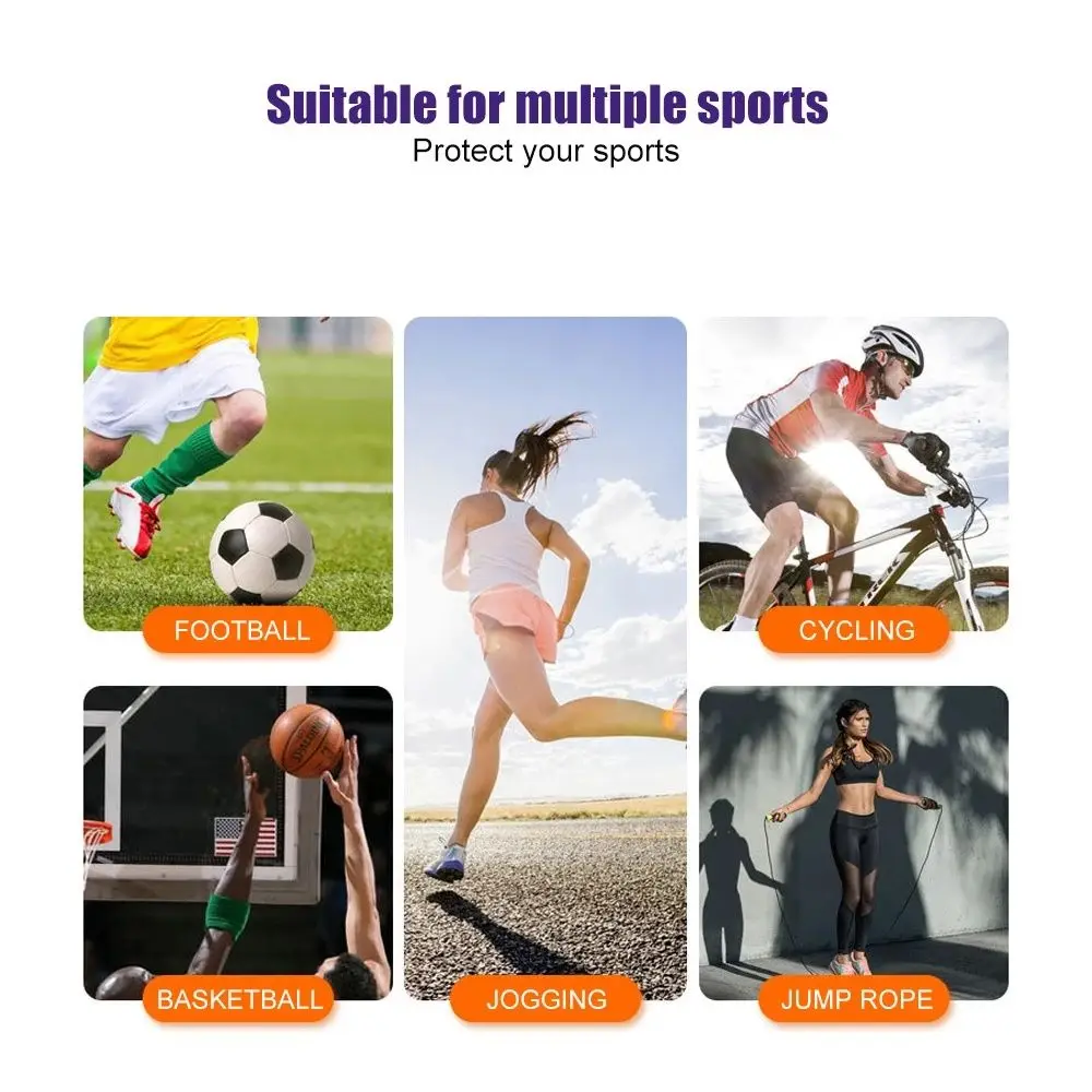 Running Professional Knee Support Brace Blue Ankle  Knitted Knee Pads Ankle Support Wrist Support Elbow Support