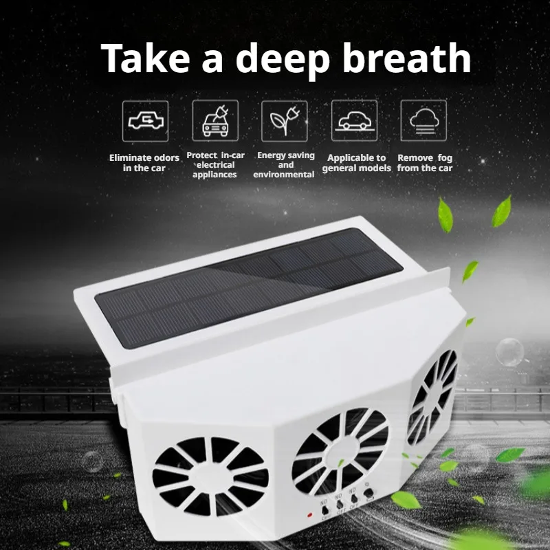 Car Car Exhaust Fan Summer Cool Air Circulation Cooler Solar Car Ventilation Fan