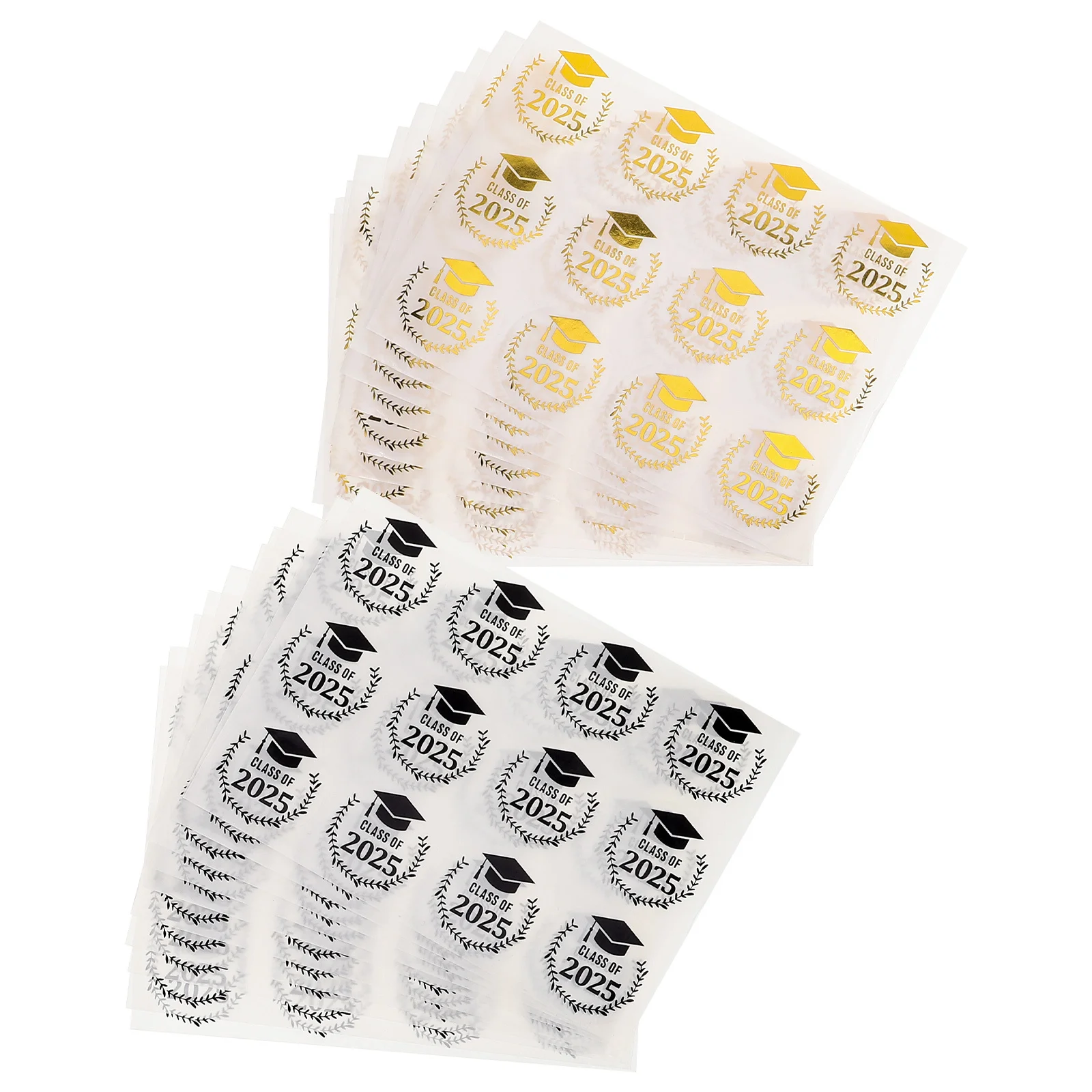 

20 Sheets Graduation Cap Stickers Waterproof For Envelopes Water Bottles Cars Class Of 2025 Party Favors Graduation Sticker Pack