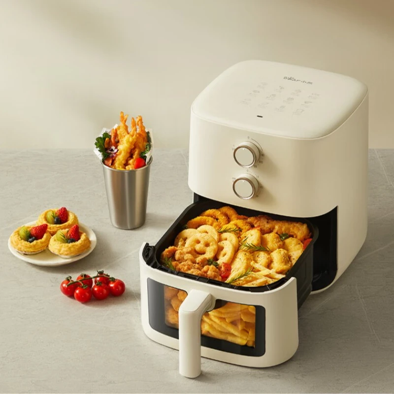 Air Fryers Small Household Electric Oven Cooking Machine Blenders Electric Frying Pan Visual Flip Free 5L Large Capacity