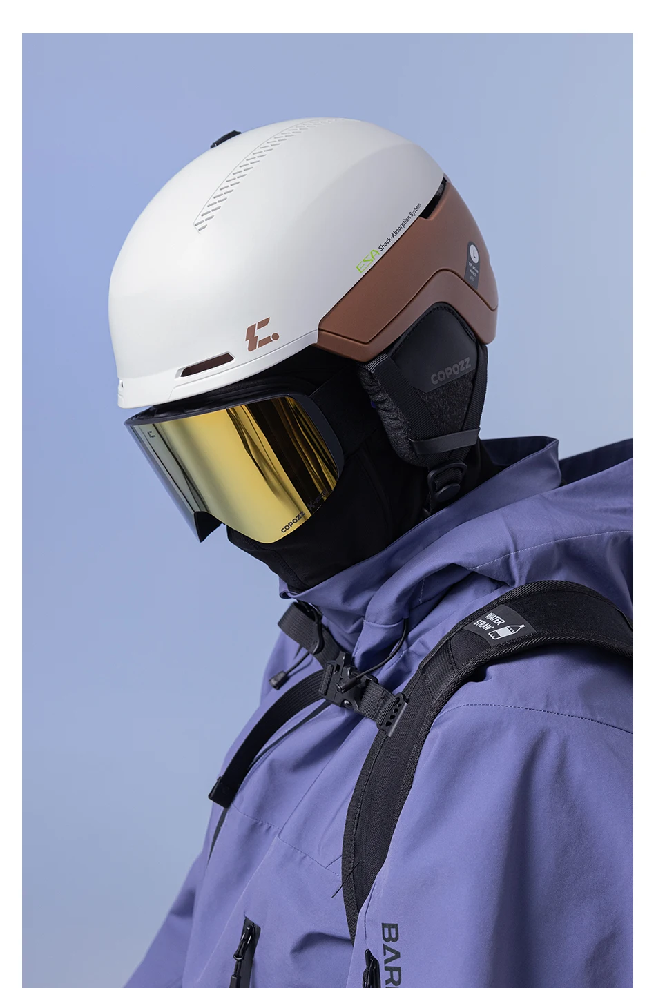 COPOZZ Winter-Skihelm, einteiliger universeller Schneehelm für Erwachsene, Skaten, Ski, Snowboard, Outdoor-Sporthelme mit RECCO-Reflektor – Detail 19