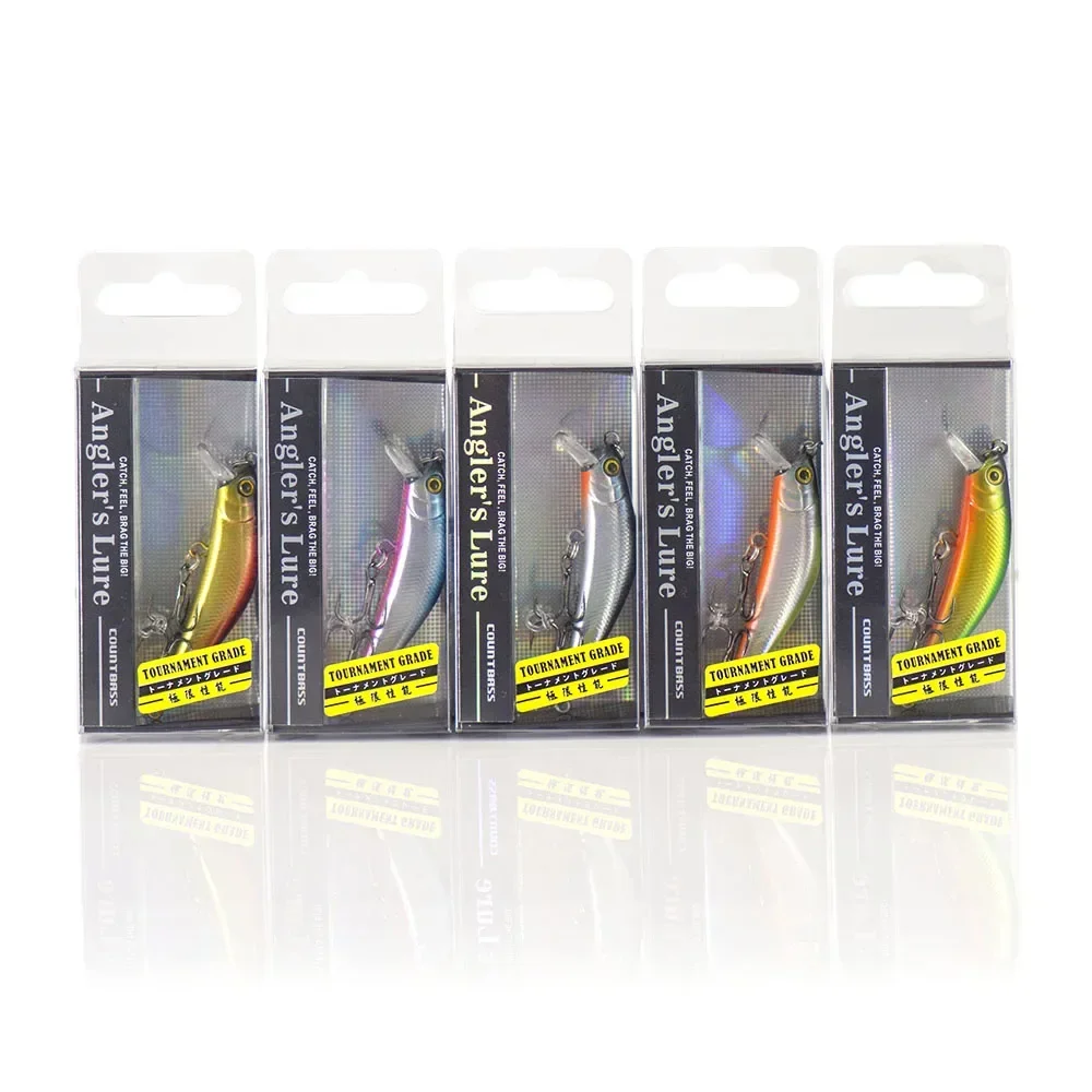 Countbass 57mm 4.8g Minnow Fishing Lures Hardbaits Freshwater Crappie Fishing Bait Sinking Type