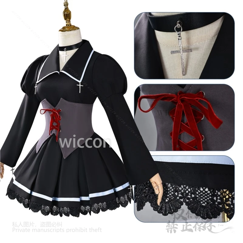 سلسلة أنيمي كولاب: شوغو شارا كوسبلاي أوتاو هوشينا زي لوليتا فستان لوليتا XS-3XL باروكات مثيرة للسيدات كوسبلاي للهالوين