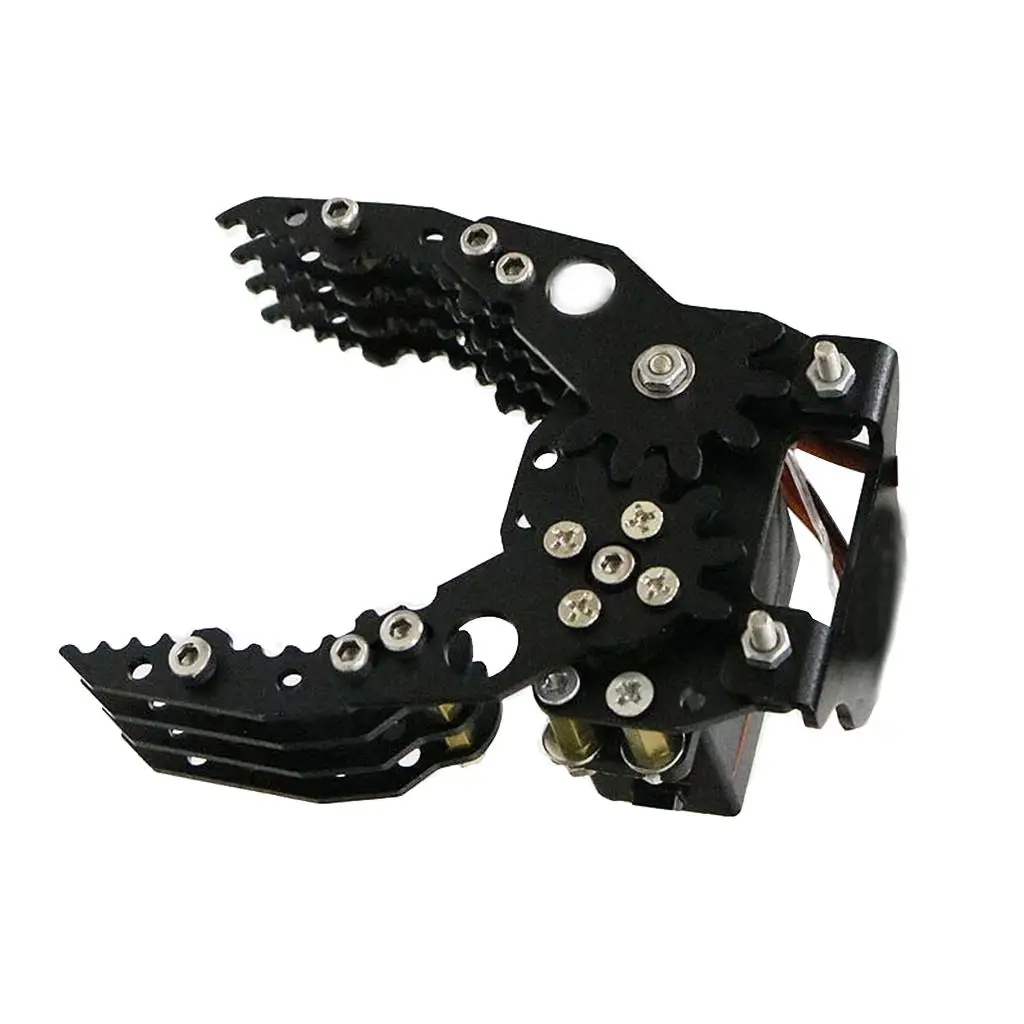 DIY Robot Claw Kit Metal Robotic Gripper Clamp Mechanical Grabber Standard Accessory for Maker Projects